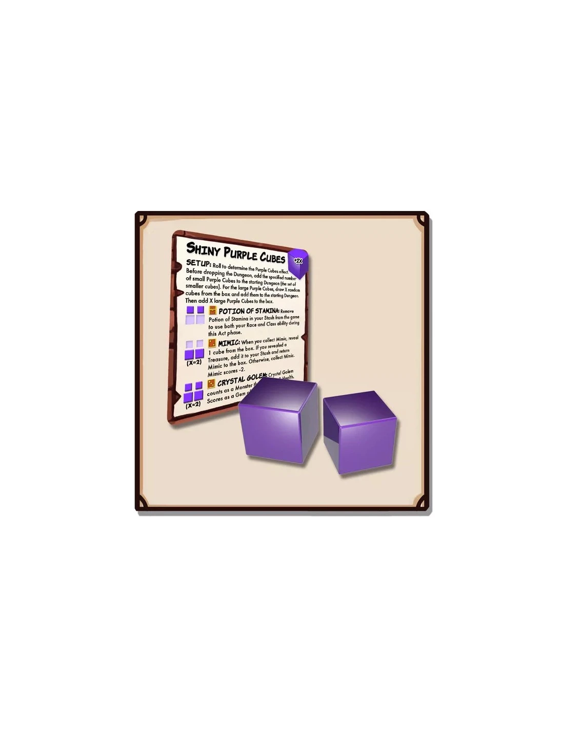 Dungeon Drop: Mysterious Shiny Purple Cubes Mini-Expansion 3 Dungeon Drop: Mysterious Shiny Purple Cubes Mini-Expansion