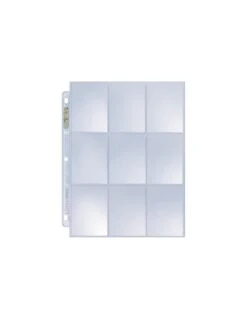 Ultra Pro Hologram Platinum Pages 9-Pocket 11 Hole (100 Stuks)