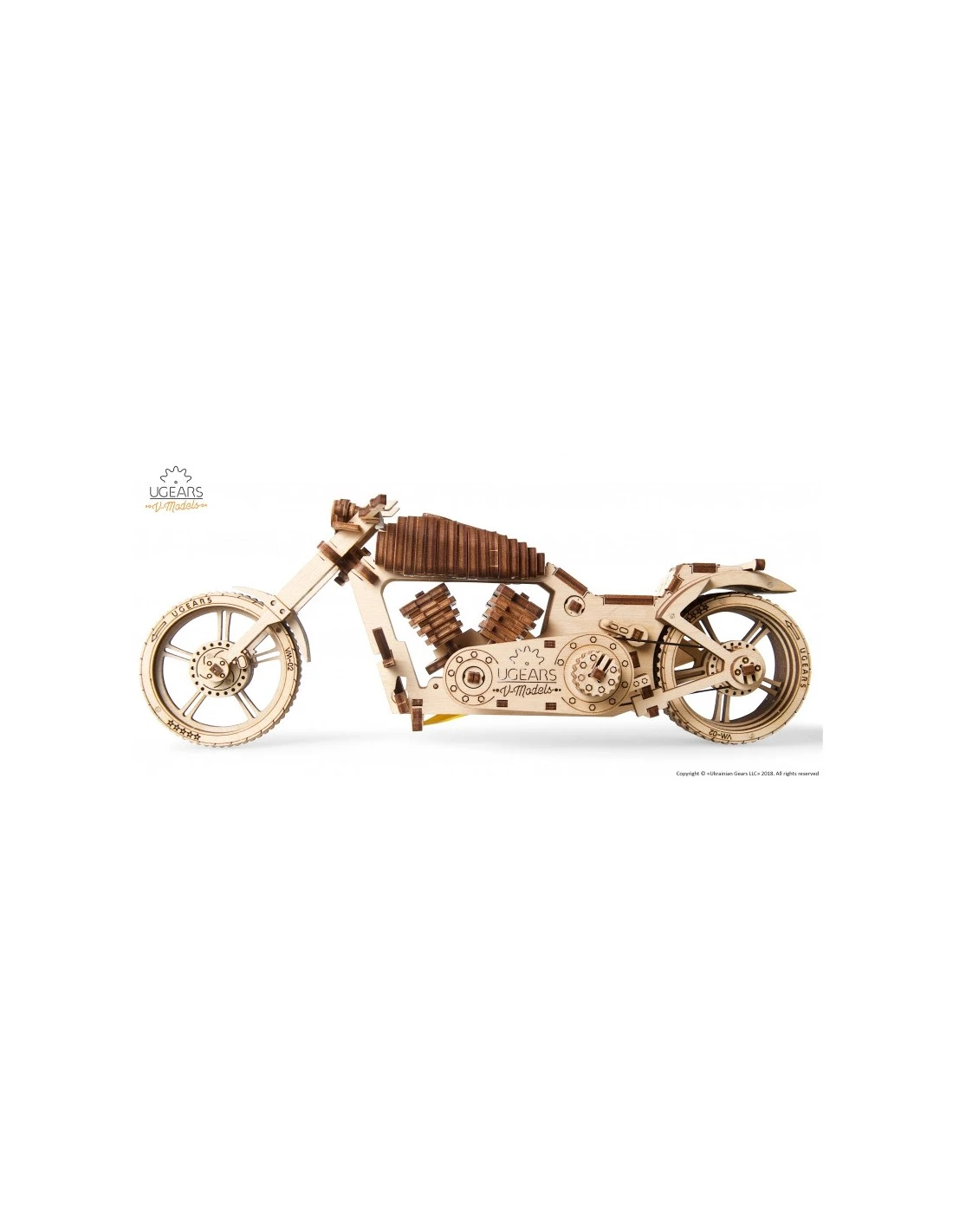 Ugears - Motorfiets VM-02 6 Ugears - Motorfiets VM-02 - Afbeelding 4