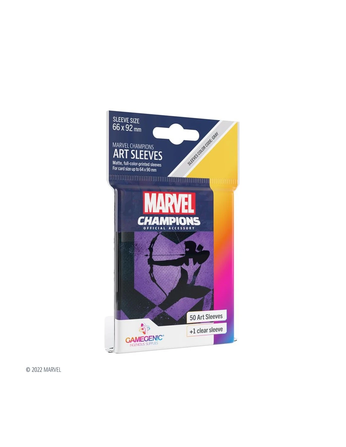 Gamegenic SLEEVES Marvel Champions - Hawkeye 66mm X 91mm (50 Stuks) 3 Gamegenic SLEEVES Marvel Champions - Hawkeye 66mm X 91mm (50 Stuks)