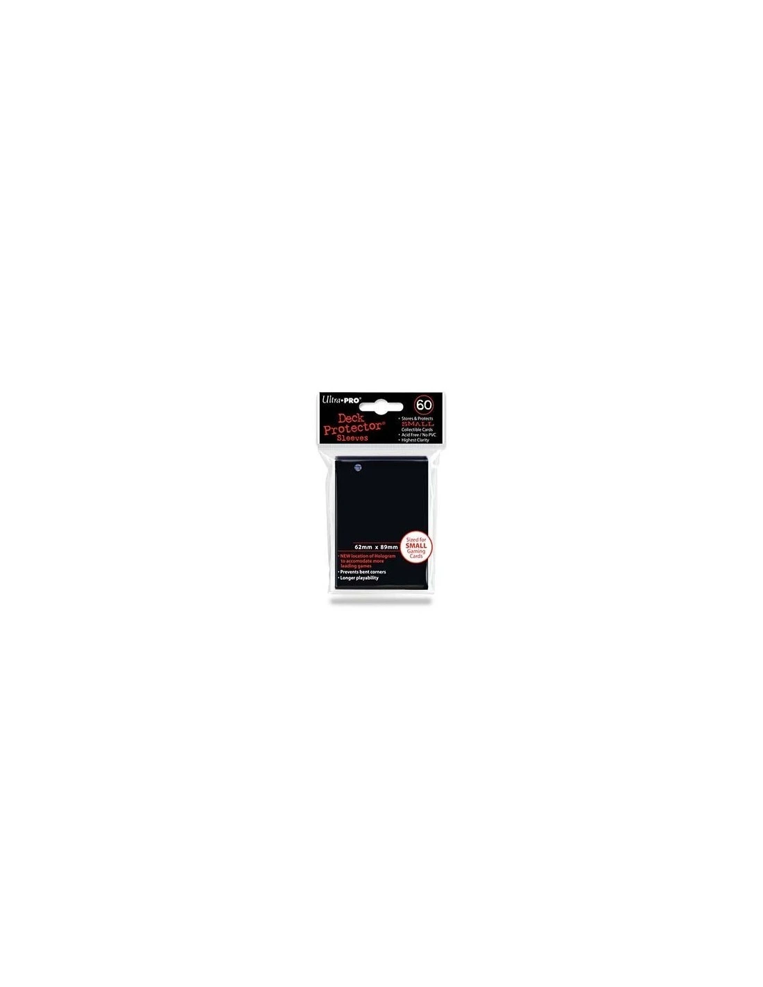 Ultra Pro SLEEVES SMALL 62x89mm Black 60 D10 3 Ultra Pro SLEEVES SMALL 62x89mm Black 60 D10