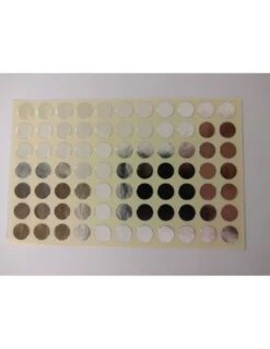 Stickervel Stippen Zilver 8,5mm