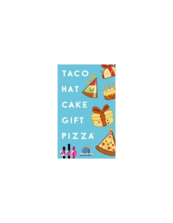 Blue Orange Taco Hat Cake Gift Pizza